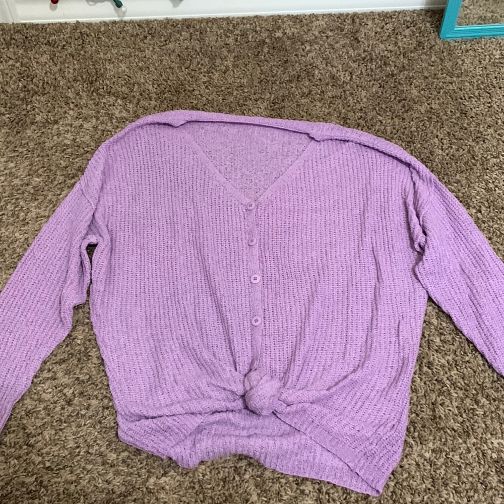 Button down sweater